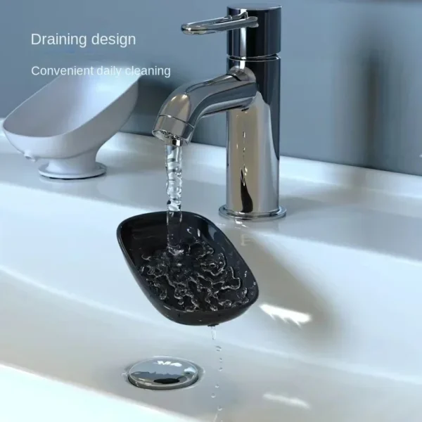 Super Suction Cup Soap Dish with Water Drain – Image 5