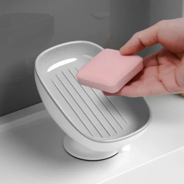 Super Suction Cup Soap Dish with Water Drain – Image 7