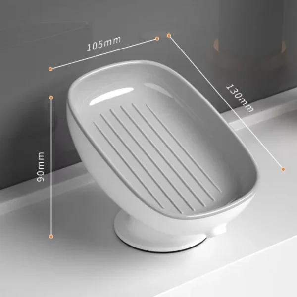 Super Suction Cup Soap Dish with Water Drain – Image 9