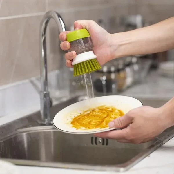 Dish Brush with Soap Dispenser – Image 2