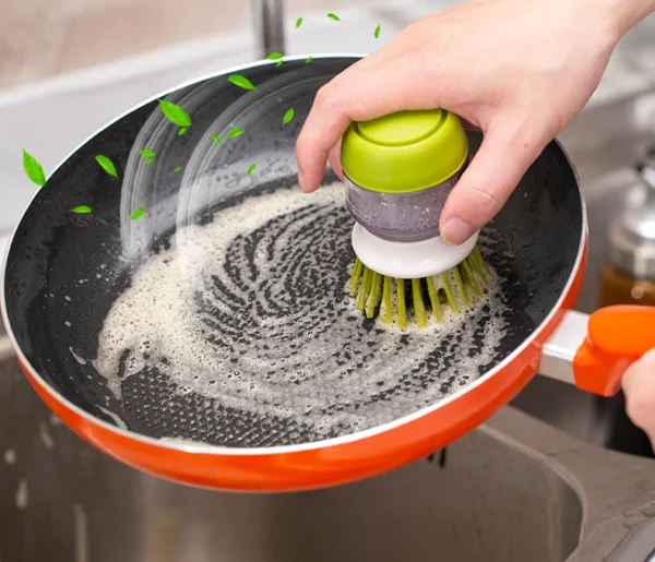 Dish Brush with Soap Dispenser – Image 7
