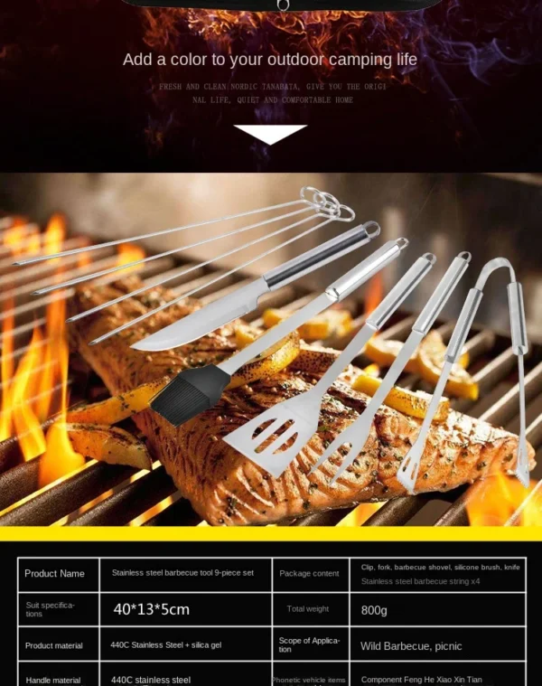 Barbecue combination tool set – Image 7