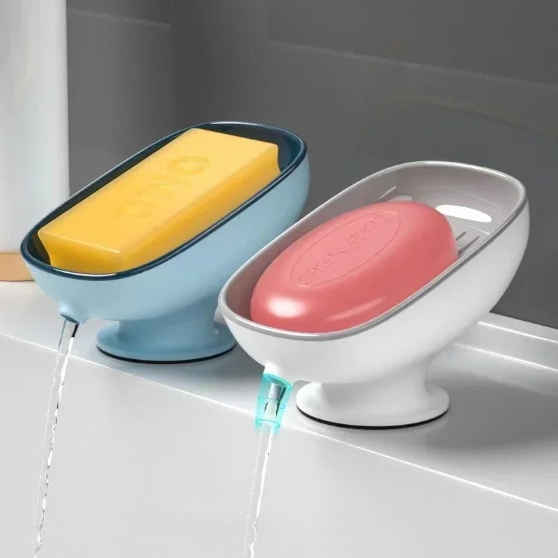 Super Suction Cup Soap Dish with Water Drain