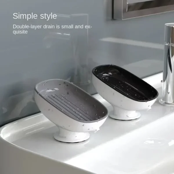 Super Suction Cup Soap Dish with Water Drain – Image 4