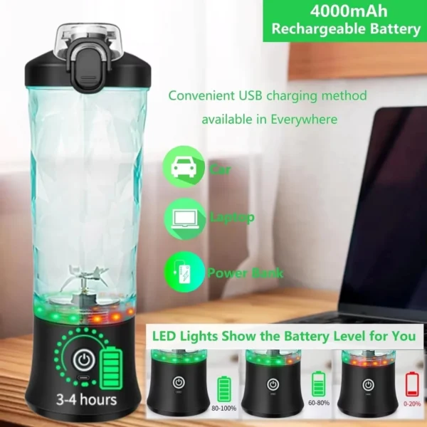 Portable Blender Electric (600ML) – Image 8