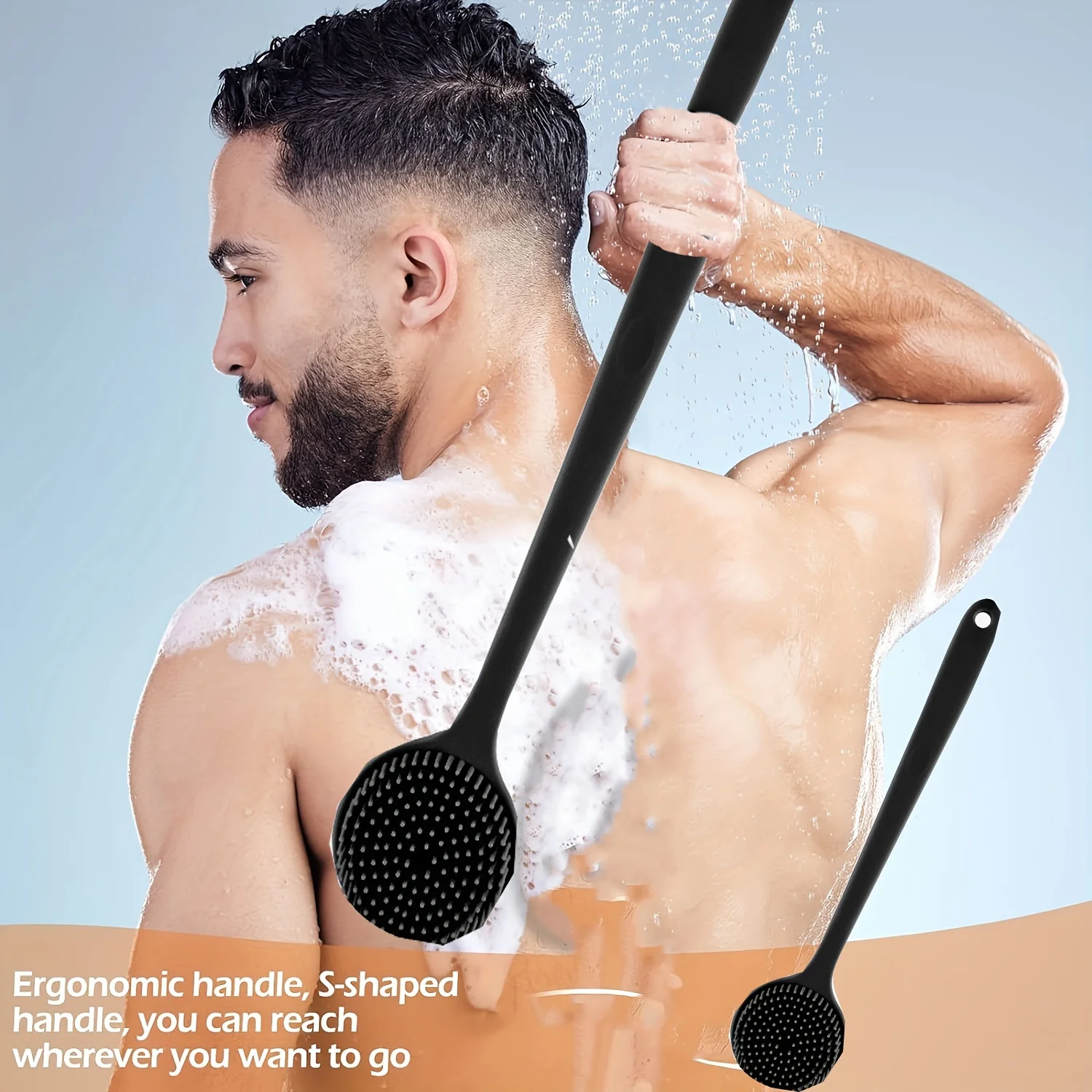 Silicone bath brush